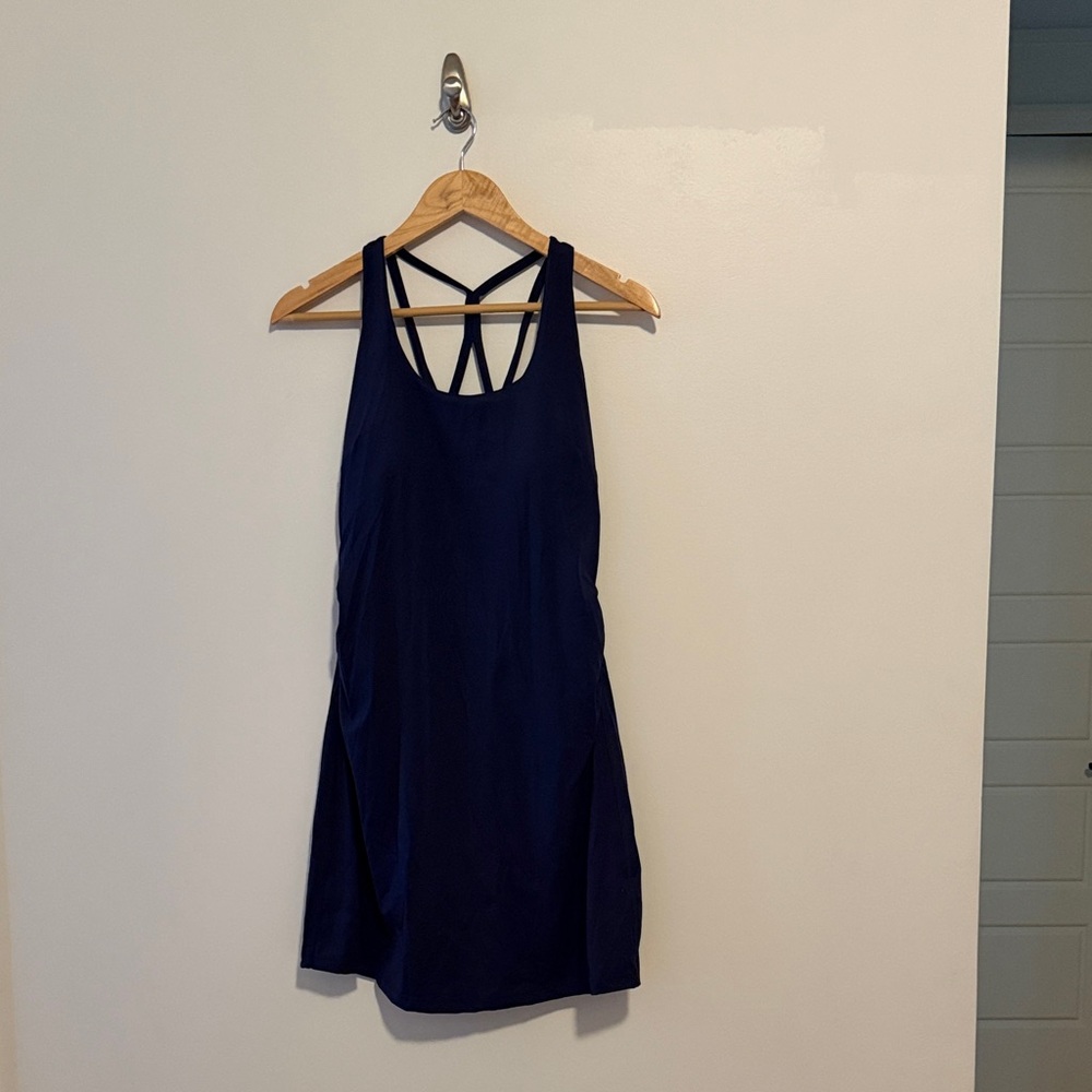 Maternity Navy Blue Women's Athletic Dress